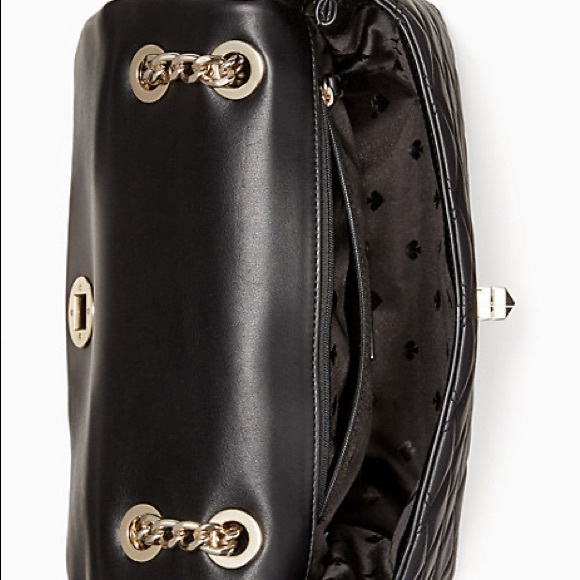 Kate Spade Natalia Medium Flap Shoulder Bag - Black - Picture 6 of 8